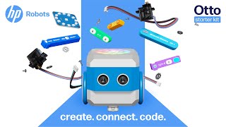 HP Robots  Otto starter kit trailer A modular programmable and 3d printable robot easy to build [upl. by Wyon258]