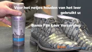 Instructievideo onderhoud krokodillenleer schoenen [upl. by Aniv491]