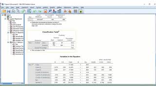 Performing Logistic Regression in SPSS [upl. by Gilud392]