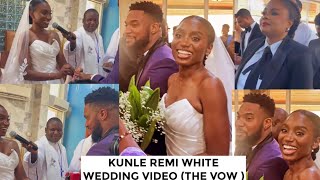 Emotional white wedding video of Kunle remi amp wife Bimbo Ademoye cried 😭 [upl. by Weed]