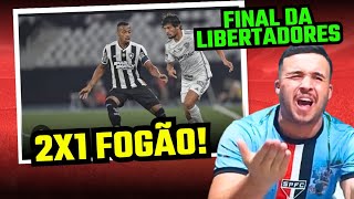 PALPITE DO SÃO PAULINO FOGÃO 2 X 1 NO GALO NA FINAL DA LIBERTADORES [upl. by Penelope]