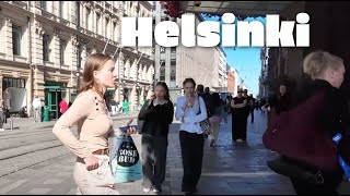 HELSINKI Finland  Summer Tour 🇫🇮 4K HDR Helsinki City Centre ☀️🇫🇮 2️⃣0️⃣2️⃣4️⃣ ☀️🇫🇮 [upl. by Keffer]