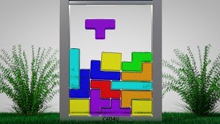 SOFTBODY TETRIS V10 ❤️ C4D4U [upl. by Nylakcaj]