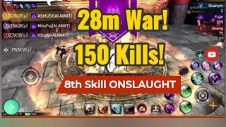 Twelveskym 28M War 150 Kills S3 8th Skill Onslaught 12skym 12sky [upl. by Ileane]