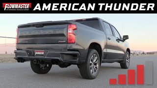 201920 GM SilveradoSierra 1500 53L  American Thunder CatBack Exhaust System 817895 [upl. by Sakiv]