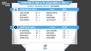 Kempton CC 2nd XI v Godalming CC 2nd XI [upl. by Sher]