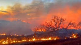 Incendio consume más de 4000 acres de pastizales en el norte de Texas [upl. by Everara709]