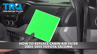 How to Replace Cabin Air Filter 20052015 Toyota Tacoma [upl. by Bekki]