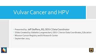 Vulvar Cancer and HPV video [upl. by Audrie818]