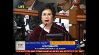 Day 26 Part 6 of 18 Impeachment Trial of Chief Justice Renato Corona Feb 29 2012 [upl. by Tonnie]