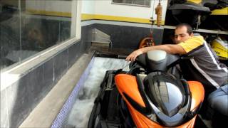 Deninho Casarini water tank testing GampR Racing 500hp jetski [upl. by Lyndy255]