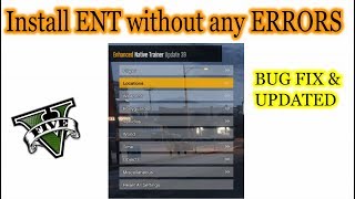 How to Install Enhanced Native Trainer ENT in GTA 5 [upl. by Enirehtac]