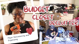 Major Closet Declutter and Organizing Closet OrganizingDIY Closet Organizing [upl. by Icnarf]