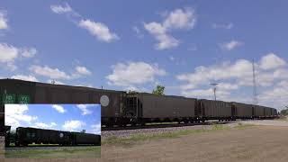 BNSF 9209 Leads An Coal Train  Chariton IA 4K [upl. by Sivrahc]