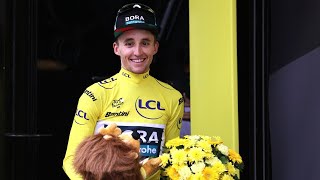 Aussie Jai Hindley claims yellow jersey with Tour de France Stage 5 win [upl. by Tterrab]