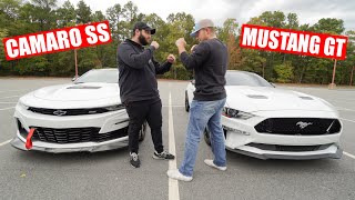 CAMARO OWNER CALLED HIM OUT 2020 Camaro SS vs 2020 Mustang GT [upl. by Linskey]