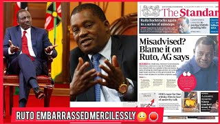 Watch BIG EMBARRASSMENT on RUTO as AG JUSTIN MUTURI REVEALS govt DARK SECRETS  Top NEWS Today [upl. by Brennan]