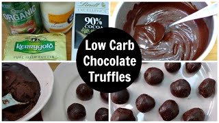 Keto Truffles  Low Carb Chocolate Truffles Recipe [upl. by Sion]