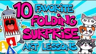 10 Favorite Folding Surprise Art Lessons For Kids [upl. by Iy]