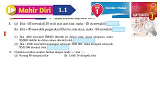 KSSM Matematik Tingkatan 1 Bab 1 nombor nisbah mahir diri 11 no1no2 buku teks form 1 [upl. by Highams154]