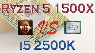 RYZEN 5 1500X vs i5 2500K  BENCHMARKS  GAMING TESTS REVIEW AND COMPARISON  Ryzen vs Skylake [upl. by Prue]