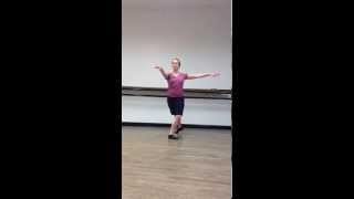 Pirouettes En Dehors ballet class tutorial beginner [upl. by Leahcimdivad]