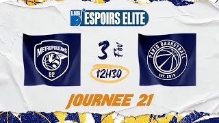 ESPOIRS ELITE Metropolitans 92 vs Paris [upl. by Eustis]