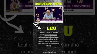 ♌ Leu  Horoscop rune 25 septembrie – 1 octombrie 2023  Anunțul făcut de Mihai Voropchievici [upl. by Anibur]