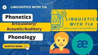 Articulatory Phonetics Acoustic Phonetics Auditory Phonetics [upl. by Eirelam]