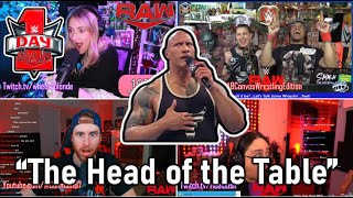 Streamers React to The Rock Returning to Call Out Roman Reigns  WWE Raw Day 1 2024 [upl. by Aivatco901]