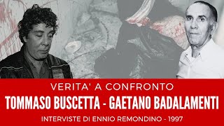 BOSS MAFIOSI Tommaso Buscetta  Gaetano Badalamenti  Verità a confronto mafia [upl. by Introc]