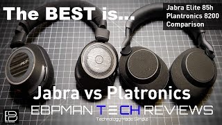 Jabra Elite 85h ANC vs Plantronics 8200 UC Best Call Quality Goes to [upl. by Irrabaj]