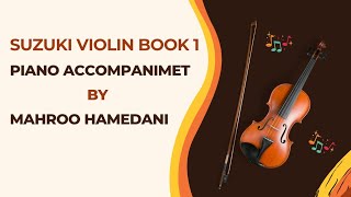 Suzuki Violin Book 1 piano accompaniment Andantino Metronome 75 [upl. by Reinar]