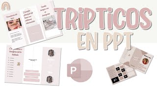 COMO HACER UN TRIPTICO EN POWERPOINT  FACIL  PLANTILLAS [upl. by Letti]