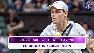 Ruthless from World No1  Jannik Sinner vs Miomir Kecmanovic  Highlights  Wimbledon 2024 [upl. by Lynea14]