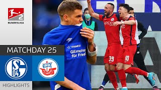 When a Hattrick is Not Enough  Schalke 04  Hansa Rostock 34  Highlights  MD 25 – Bundesliga 2 [upl. by Aindrea]