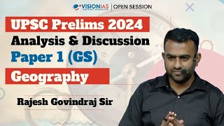 UPSC Prelims 2024  Analysis amp Discussion  Geography [upl. by Scheers]