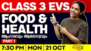 Class 3 EVS  Food and health  ആഹാരവും ആരോഗ്യവും  Part 1  Exam Winner Class 3 [upl. by Akirahc382]