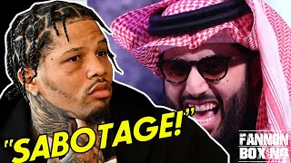 SHOCKING PROOF GERVONTA DAVIS SABOTAGED BY TURKI ALASHEIK DID BACKDOOR POLITICS STOP TANK FIGHT [upl. by Borek]