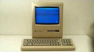 1986 Apple Macintosh BOOTING [upl. by Tselec]