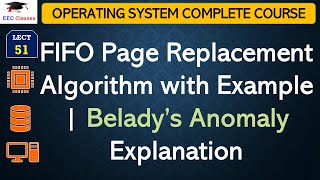 L51 FIFO Page Replacement Algorithm with Example  Belady’s Anomaly Explanation  OS Lectures [upl. by Judy]