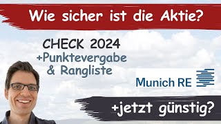 Münchener Rück Aktienanalyse 2024 Wie sicher ist die Aktie günstig bewertet [upl. by Marabel73]