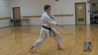 Shotokan Karate Heian Godan Kata demonstration on PaulGaleNetworkcom [upl. by Servetnick363]