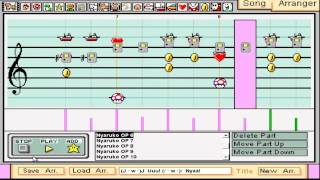 Taiyou Iwaku Moeyo Chaos Haiyore NyarukoSan OP  Mario Paint Composer [upl. by Terence]