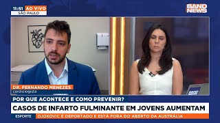 Casos de infarto fulminante em jovens aumentam [upl. by Naxela]