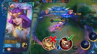 SOLO RANK UP WITH ODETTE  ODETTE BEST BUILD AND EMBLEM 2024  ODETTE GAMEPLAY  MLBB [upl. by Maureen]