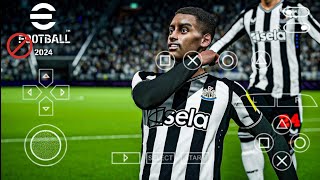 eFOOTBALL PES 2025 PPSSPP ISO English Version  NO SAVEDATA amp NO TEXTURES LATEST TRANSFERS 202425 [upl. by Laeynad]