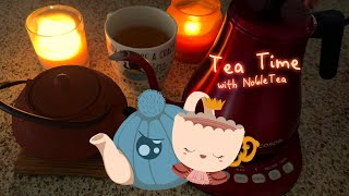 ASMR Tea Time with Noble impromptu tea preparation eartoear soft spoken binaural [upl. by Otokam]