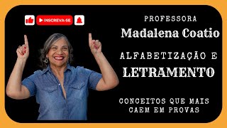 ALFABETIZAÇÃO E LETRAMENTO  CONCEITOS QUE MAIS CAEM EM PROVAS [upl. by Horatio96]