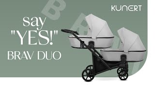 The Brav Duo Kunert Baby Stroller  Manual  video demonstration [upl. by Limay]